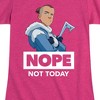 Girls' - Avatar: The Last Airbender - Sokka Nope Fitted Short Sleeve Graphic T-Shirt - 2 of 4