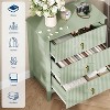 Bedroom Dressing Table with 3 Drawers, 28" Wide Modern Chest of Drawers with Metal Handles, Wooden Storage Cabinet for Bedroom, Living Room, Hallway - 4 of 4