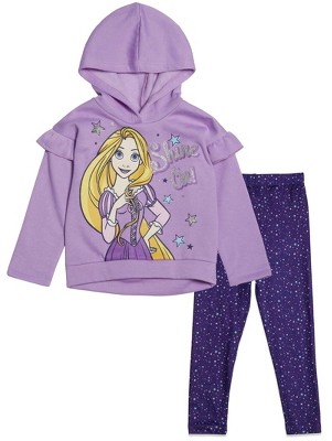 Disney Princess Mulan Rapunzel Jasmine Ariel Belle Cinderella Tiana Tinker Girls Pullover Hoodie Legging Toddler to Big Kid
