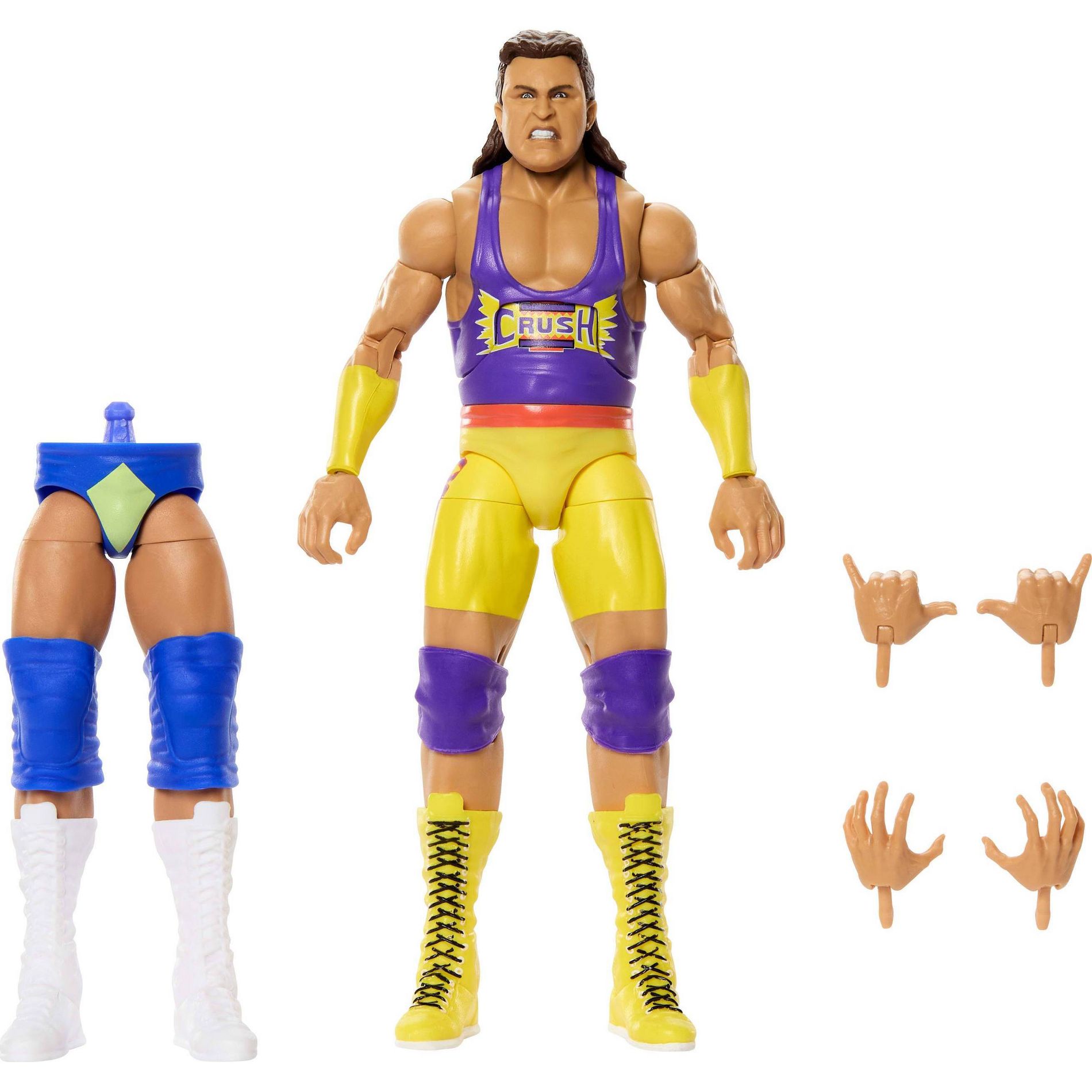 WWE Elite Legends Kona Crush Action Figure & Accessories, Series 31 6"  Set