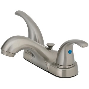 OakBrook Brushed Nickel Pop-up Bathroom Sink Faucet 4 in. - 1 of 1