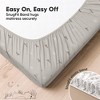2pk Aereo Fitted Crib Sheets for Boys, Girls, 52x28 Standard Baby Crib Mattress Sheets, Bamboo Viscose Cotton - 4 of 4