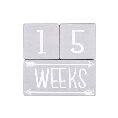 The Peanutshell Milestone Blocks - Gray/White