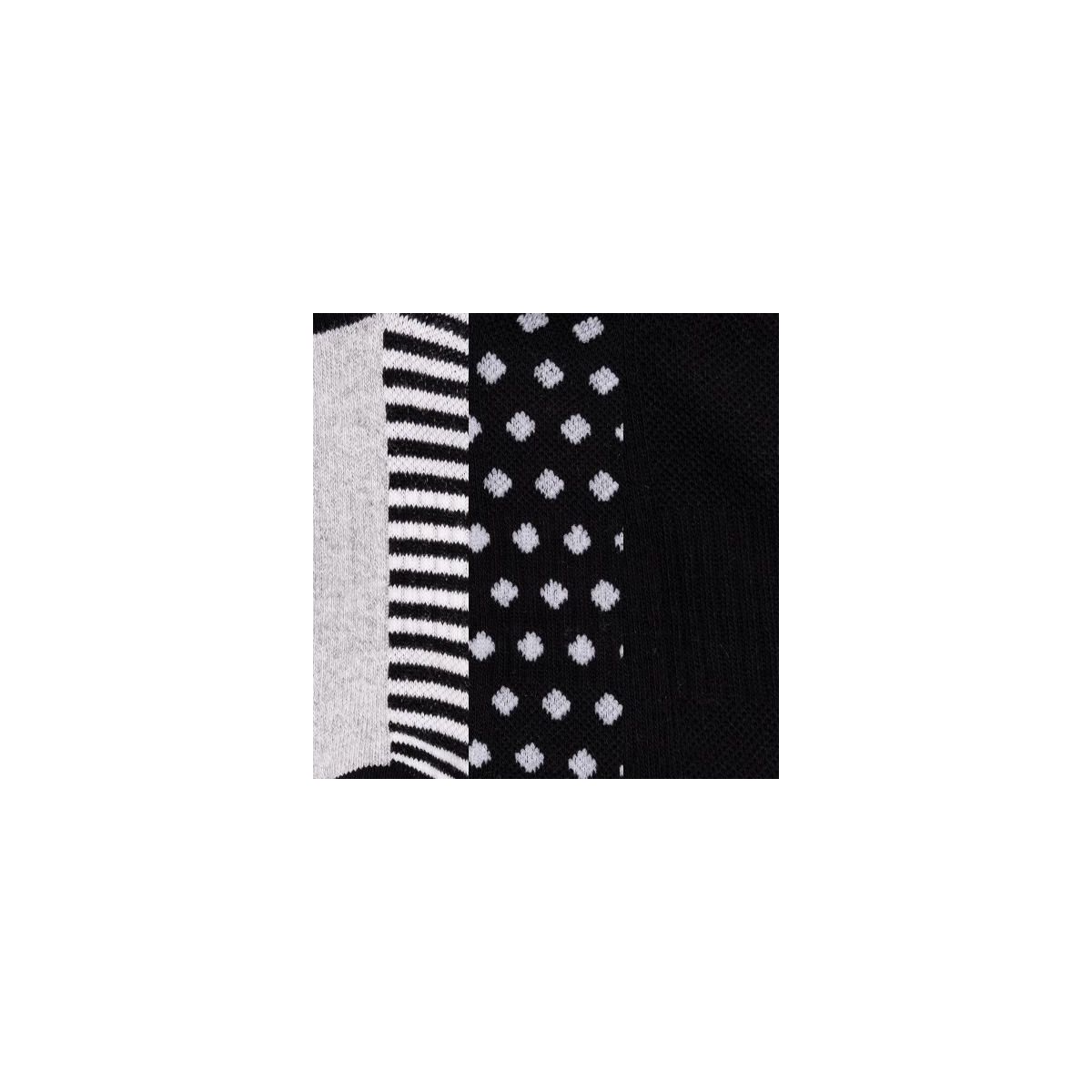 Muk Luks Women's 3 Pack Cotton Compression Ankle Socks - thumbnail 8