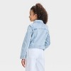 Girls' Denim Jacket - Cat & Jack™ Light Wash - 2 of 3