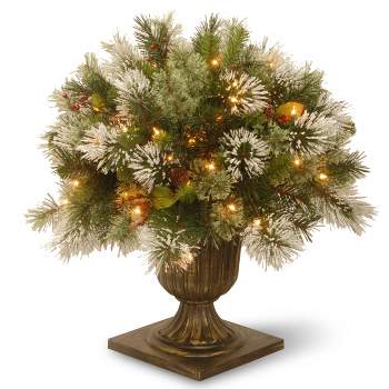 2ft National Christmas Tree Company Wintry Pine Berries & Pine Cones Artificial Bush 50ct