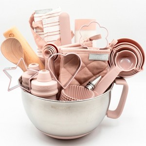 Ultimate Baking Kit for Kids - Kids Baking Set with Child Sized Utensils - Includes Apron, Oven Mitts, Silicone Mats & Liners - Cooking Set for Kids - 1 of 4
