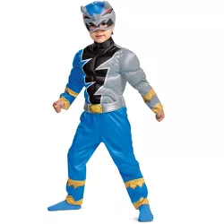 Power Rangers Blue Ranger Dino Fury Muscle Toddler Costume, Small (2T)