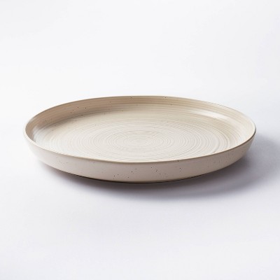15" Stoneware Round Serving Platter Cream - Threshold™ designed with Studio McGee