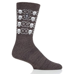 Heat Holders Men's Bones ULTRA LITE Twist Crew Socks | Warm + Soft, Hiking, Cabin, Cozy at Home Socks | 3X Warmer Than Cotton Socks - 1 of 1