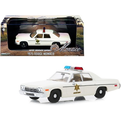 1975 Dodge Monaco Cream "Hazzard County Sheriff" 1/43 Diecast Model Car by Greenlight