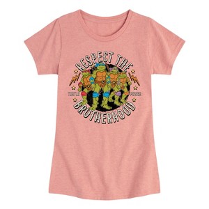 Girls' - Teenage Mutant Ninja Turtles - Respect the Brotherhood Fitted Short Sleeve Graphic T-Shirt - 1 of 4