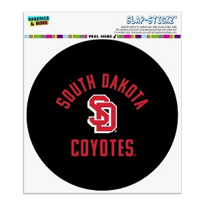 South Dakota Coyote Automotive Car Window Locker Circle Bumper Sticker - 1 of 4
