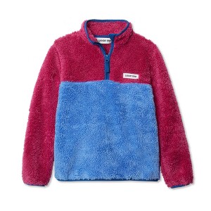 Lands' End Kids Heritage Fleece Quarter Zip Pullover Top - 1 of 3