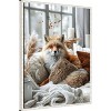 Amanti Art Cozy Fox by Justyna Jaszke Framed Canvas Wall Art - 2 of 4