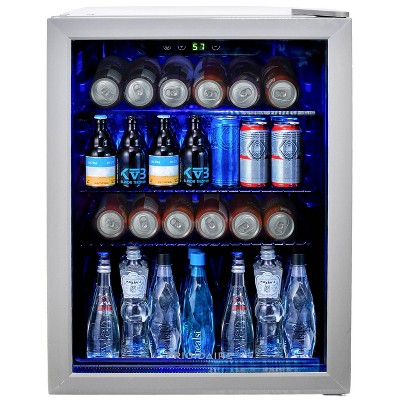 FRIGIDAIRE Beverage Refrigerator, Compact Mini Fridge with Digital Temperature Control, Fits 88 Cans