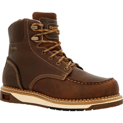 Men's Georgia Boot AMP LT Wedge Waterproof Moc-Toe Work Boot