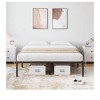 coucheta 14 Inch Metal Bed Frame Platform Bed Frame No Box Spring Needed, Sturdy Heavy Duty Bed Frame, Easy Assembly, Under Bed Storage - Black - 3 of 4