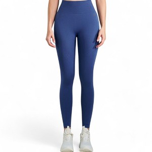 Anna-Kaci Active Women's High Waist Ribbed Seamless Leggings with Sculpting Fit - 1 of 4