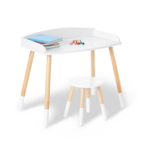 Modern Study Desk and Stool Set - WildKin - 1 of 3