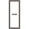 PosterPalooza | Panoramic Ornate Black Picture Frame - UV Acrylic, Foam Board Backing, Hanging Hardware - 2 of 4