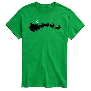 Men's - Instant Message - Santas Sleigh Short Sleeve Graphic T-Shirt - 1 of 4