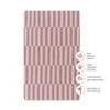Babyletto Muslin All-Stages Bassinet Sheet, GOTS Certified Organic Cotton - Maroon Stripe - 3 of 4