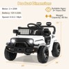 Costway 12V Kids Ride on Truck Car Battery Powered Electric Vehicle with Remote Control White/Purple/Red/Blue/Black/Pink - 3 of 4
