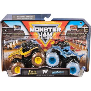 Monster Jam, Earth Shaker Vs. Megalodon Die-Cast Vehicles, 1:64 Scale - 1 of 4