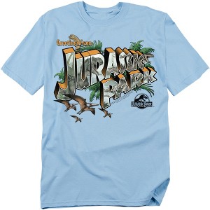 Jurassic Park Greetings From Jp Adult T-Shirt - 1 of 4