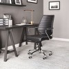 Low Back Office Chair 37.4–40.6"H Black – Faux Leather Upholstery & Chromed Steel Frame, Adjustable Swivel Office Chair By Zuo Modern - 2 of 4