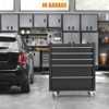 5-Drawer Rolling Tool Chest with Wheels, Lockable Storage Cabinet, Sliding Drawers & Protective Liner for Garage. - 3 of 4