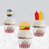 Big Dot of Happiness Fire Up the Grill - Cupcake Decoration - Summer BBQ Picnic Party Cupcake Wrappers and Treat Picks Kit - Set of 24 - 3 of 4