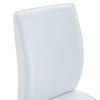 CAVINAS Modern Luxury Simple Arch Chair, PU High Resilience Dining Chair with Crazy Horse Texture and Arched Metal Leg - 2 of 4