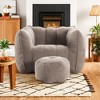 CENGHU Soft Bean Bag Chair with Foam Filling Lazy Sofa with Ottoman Chenille Large Bean Bags for Adults Beanbag Sofa for Living room and Bedroom - 4 of 4