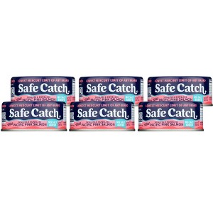 Safe Catch Wild Skinless & Boneless Pacific Pink Salmon No Salt Added - Case of 6/5 oz - 1 of 4