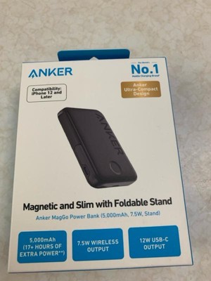 Anker Maggo 5000mah 7.5w Power Bank With Kickstand - Black : Target