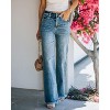 Clearlove Womens Mid Rise Raw Hem Bootcut Jeans Plus Size, Distressed Baggy Straight Leg Denim Pants Loose Fit,S-XL - 4 of 4