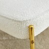 Vynxaria Ergonomic PU Cushioned Rocking Chair with Gold Metal Legs - Stylish Comfort for Any Room - 2 of 4