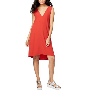 Rachel Roy Womens Craped Cross Back A-line Dress, Red, 14 - 1 of 1