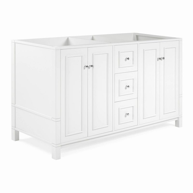60&#34; Williamsburg Vanity Cabinet White - Alaterre Furniture, 5 of 17