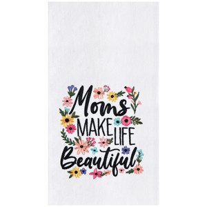 C&F Home Beautiful Mom Floral Kitchen and Bathroom Embroidered Hand Towel - 1 of 3