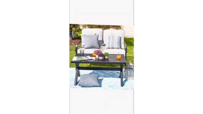 2pc Loveseat & Coffee Table Patio Set - Patio Festival
, 2 of 11, play video