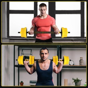 33/44 LB Adjustable Dumbbell Set,Adjustable Dumbbell Weights Strength Training Equipment - 1 of 4