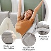 SinCiDo 88.98" Modular Couch Sofa with Storage, U-Shape 3 Seater Cloud Couch Sectional with Ottoman, Modern Sofa with Deep Seat & Pillow - 2 of 4