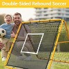 4x4ft Soccer Rebounder Net for Baseball Softball Adjustable Training Sport Net for Passing,Control,Bounce Back Practice,Easy Setup for Backyard/Field - 3 of 4