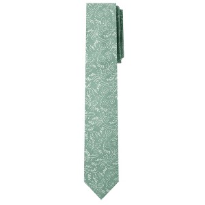 Jacob Alexander Men’s Floral Slim Cotton Necktie – 2.75" Width - 1 of 4