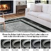 Modern Bordered Washable Rug – Non-Slip, Soft Bedroom Entry Mat, Non-Shedding Accent Rug for Entryway - 3 of 4