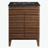 Modway Render Vanity with Sink-Floor, 24 Inch, Walnut Black - 3 of 4