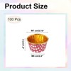 Unique Bargains Round-Grid Greaseproof Single-sided Aluminum Foil Cupcake Liners 100 Pcs - 2 of 4